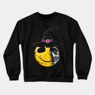 Halloween Emoji TShirt Smiley Face Skull Smile Skeleton Crewneck Sweatshirt